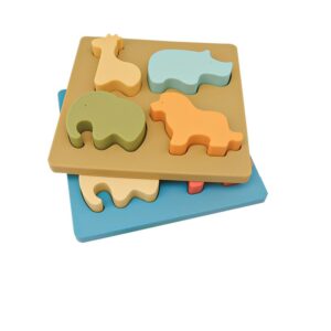 Παιχνίδια Σιλικόνης NinoMio Montessori - Πάζλ ζωάκια