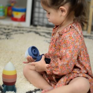 Παιχνίδια Σιλικόνης NinoMio Montessori - Παιχνίδι στοίβαξης “Πύραυλος”