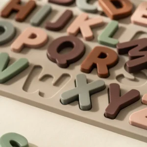 Παιχνίδια Σιλικόνης NinoMio Montessori - Πάζλ μαθαίνω το αγγλικό αλφάβητο